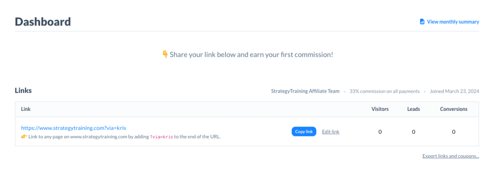 affiliate program strategytraining.com 